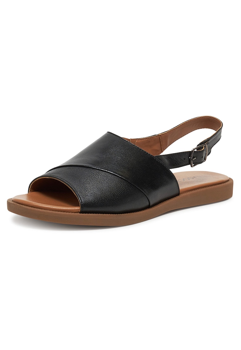 Sandale dama - WI23-3096-08 - piele naturala - negru