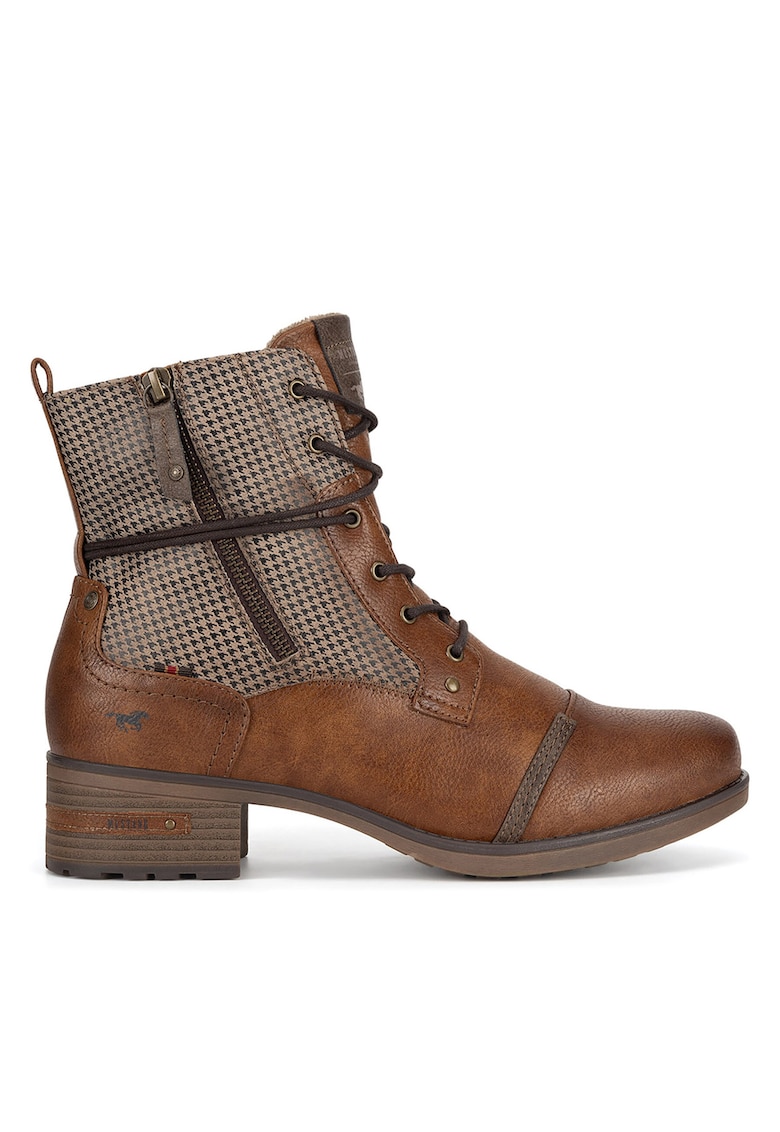 Botine dama maro - cu toc masiv -