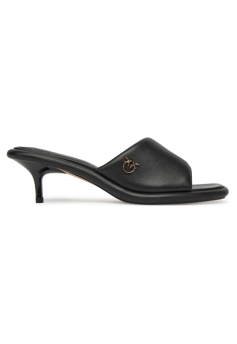 Papuci dama Z99 - piele naturala - negru