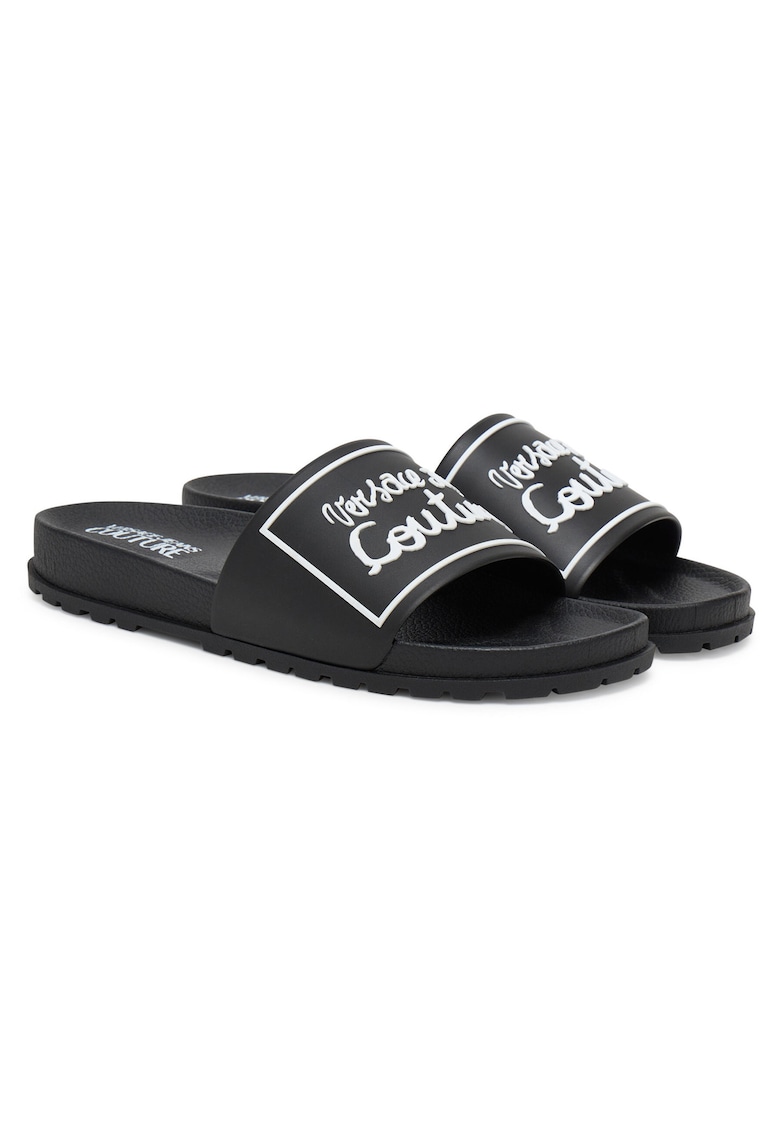 Papuci dama - sintetic - negru -