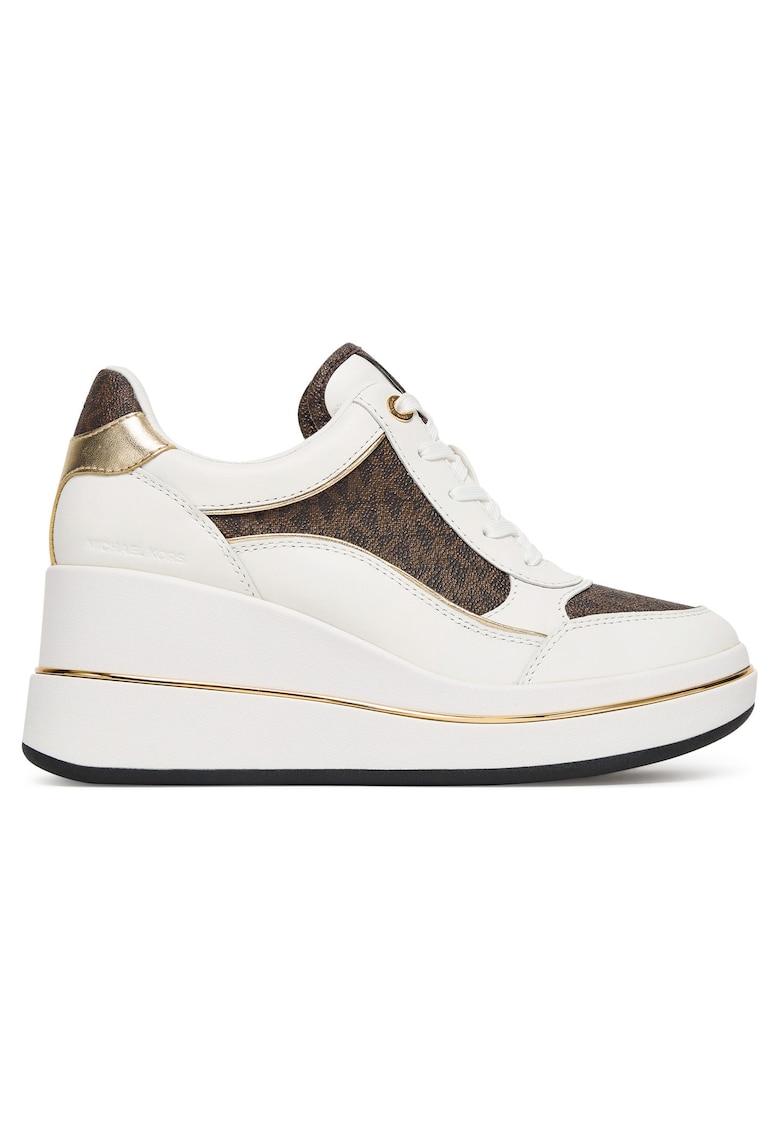 Michael Michael Kors Tenisi dama - 43F5EMFS4L - piele ecologica - maro