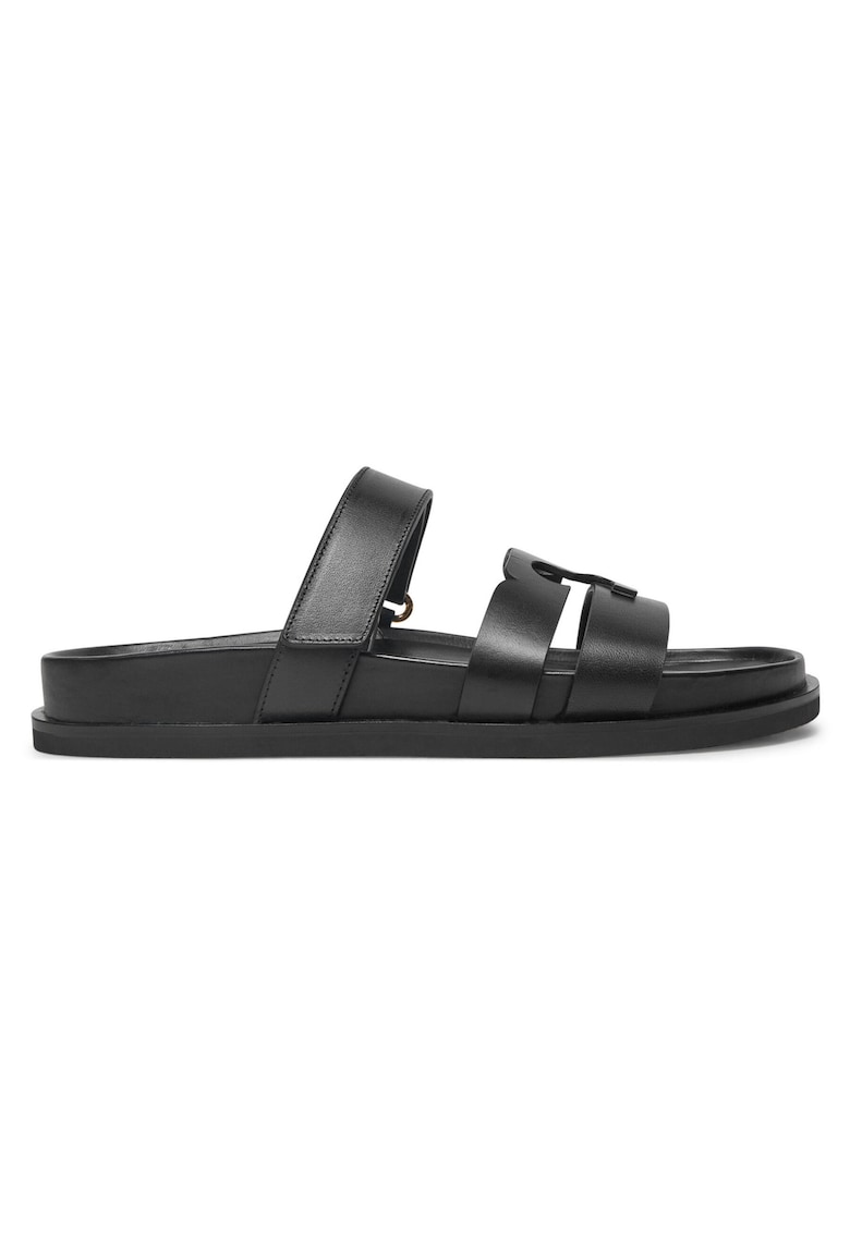 dama - piele naturala - Negru