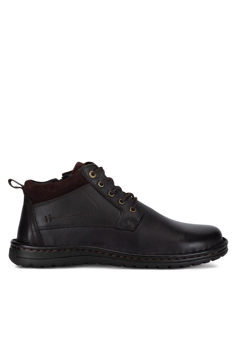 Ghete barbati FIZA-01 - piele naturala - negru