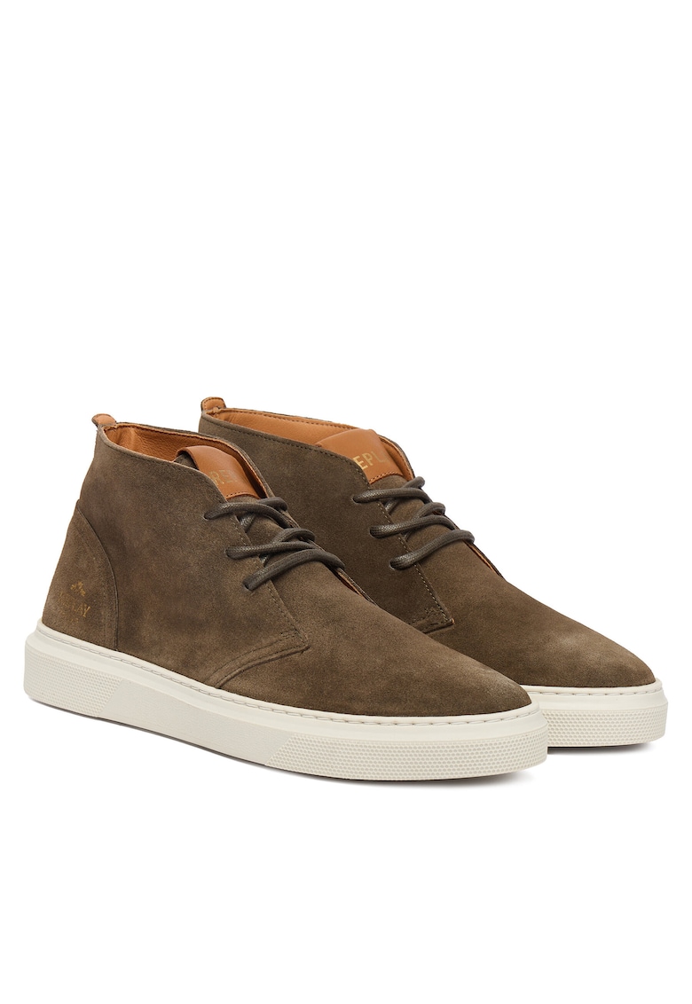Tenisi de barbati Mil Green 039 - piele naturala - verde