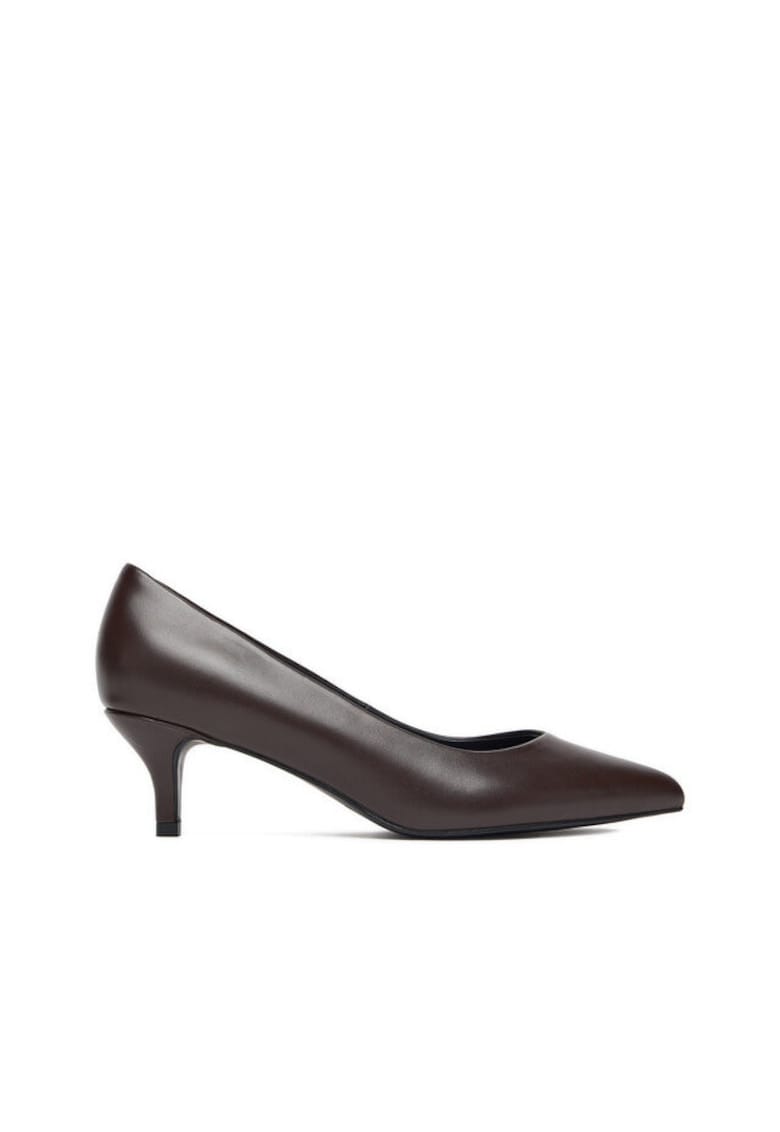 Pantofi dama - toc - piele naturala - maro