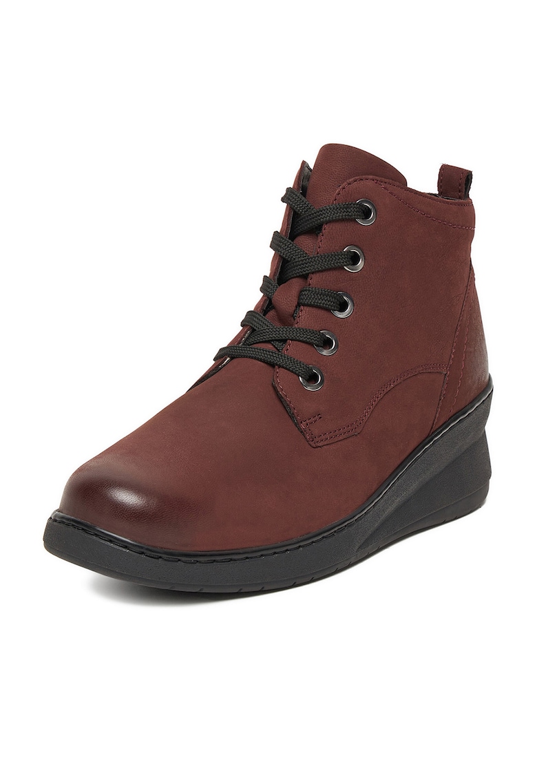 Ghete dama CEO-WI23-NUREN-02 - Piele naturala - Bordeaux -