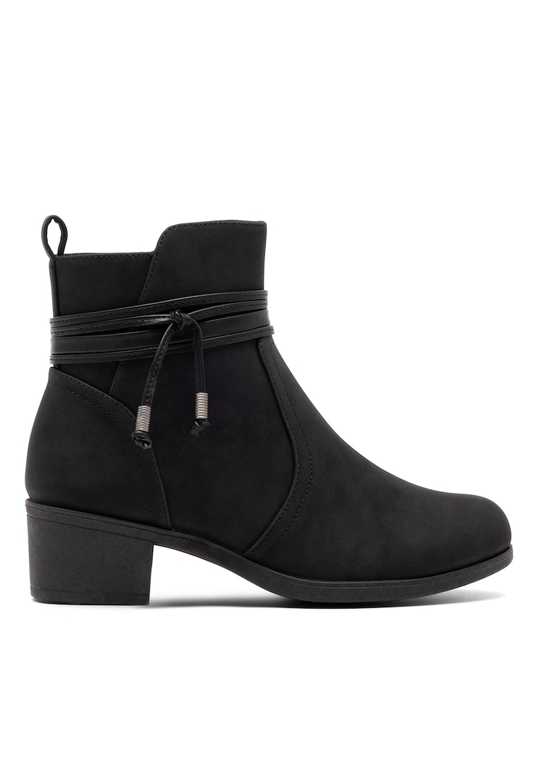 Botine dama ADALYN WFA2518-3 - piele ecologica - negru
