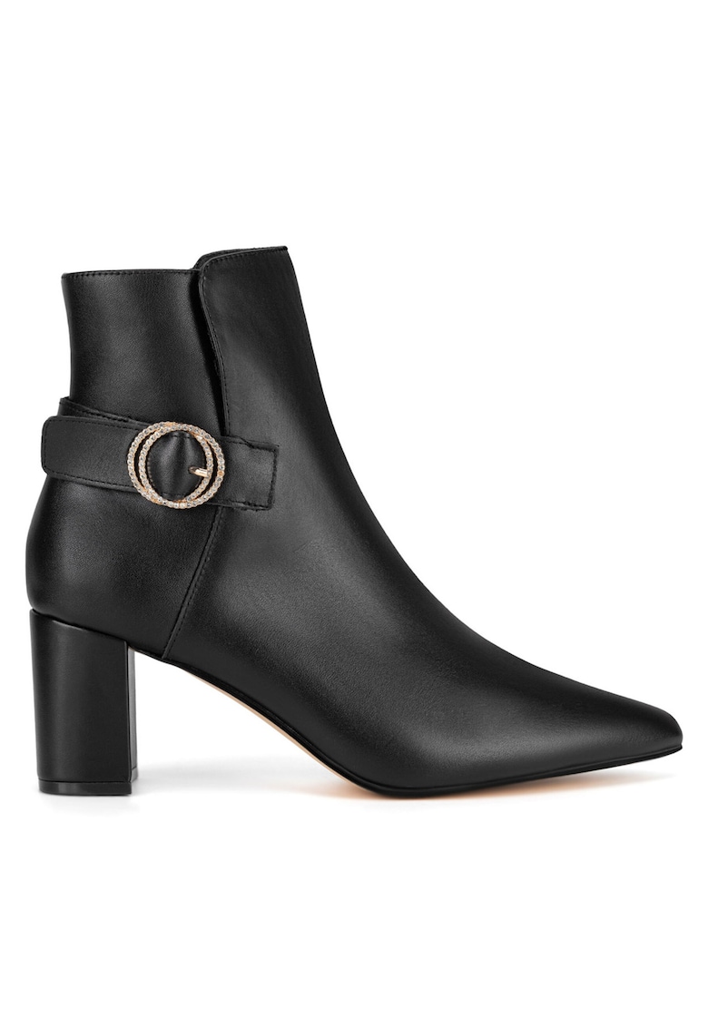 Botine piele naturala - negru - Negru