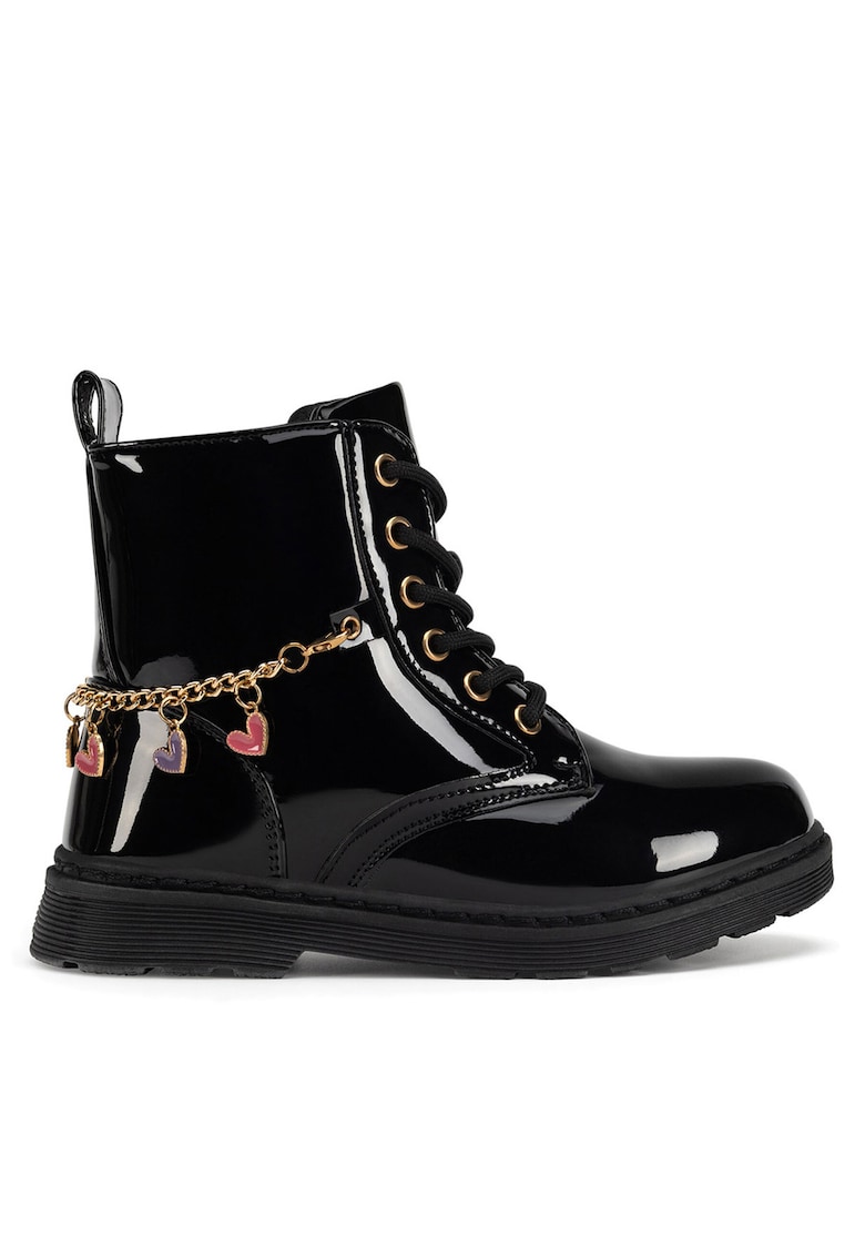 Ghete fete - sintetic - negru