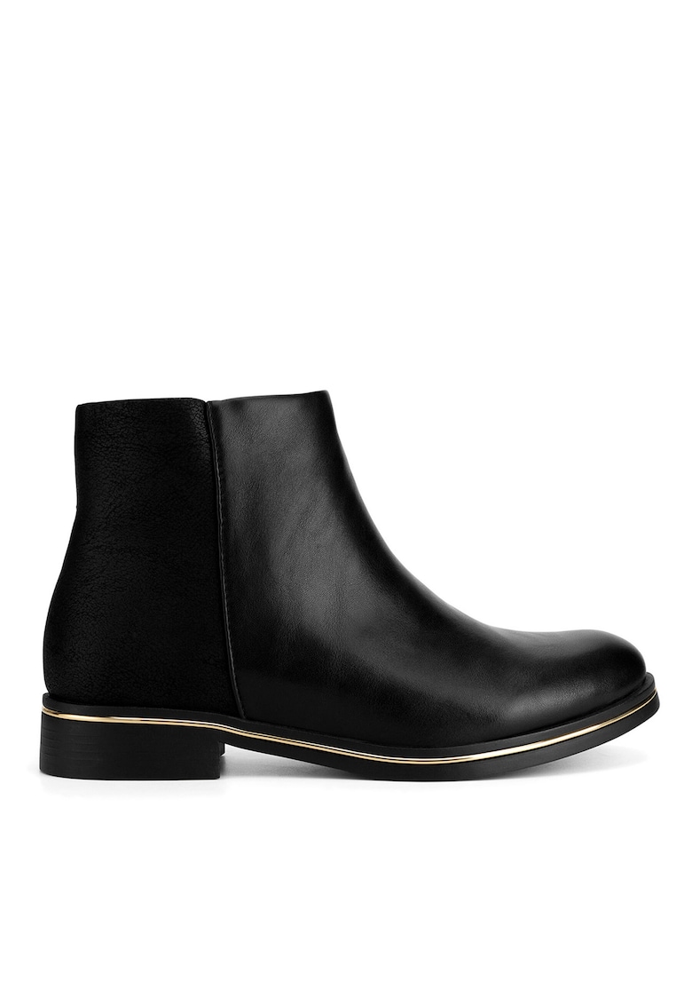 Botine dama WS6517-01 - piele ecologica - negru