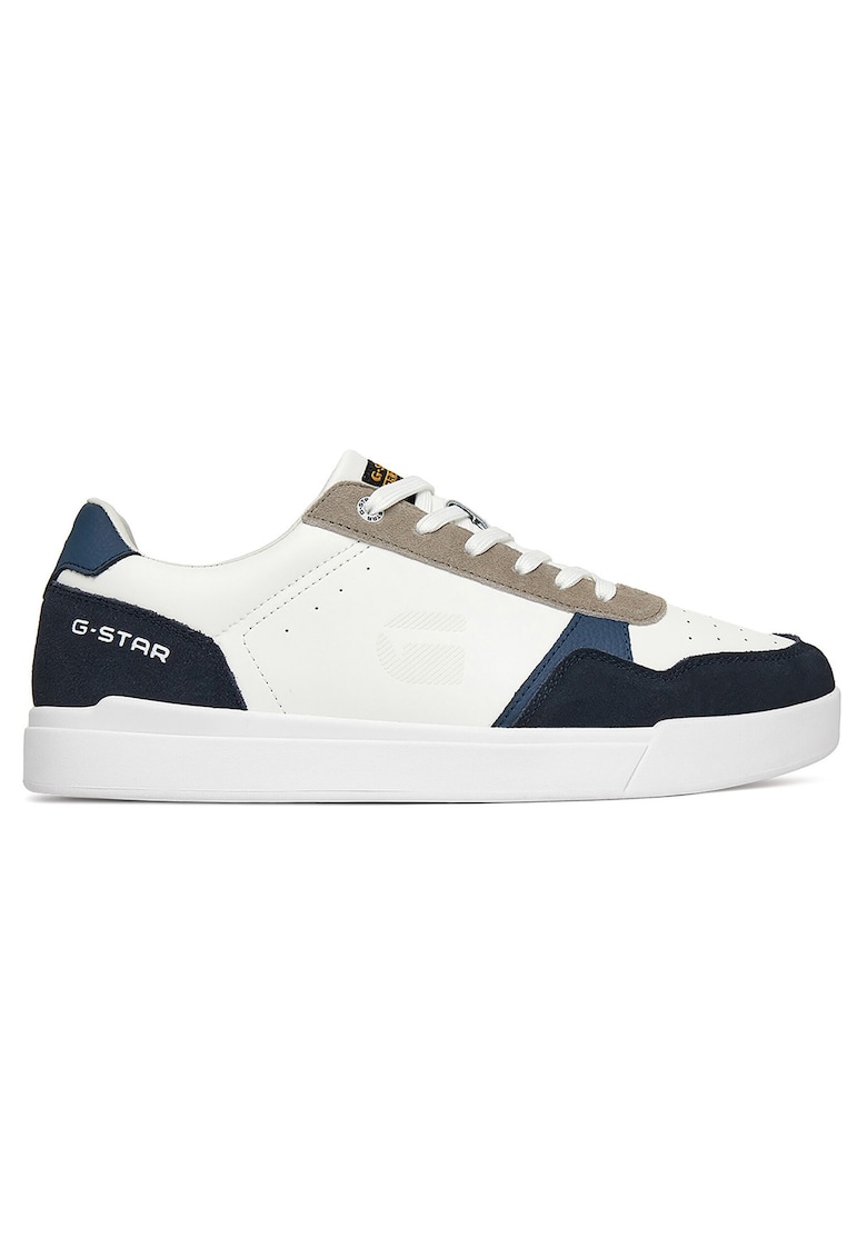 Tenisi barbati V5-10502 - piele naturala - alb
