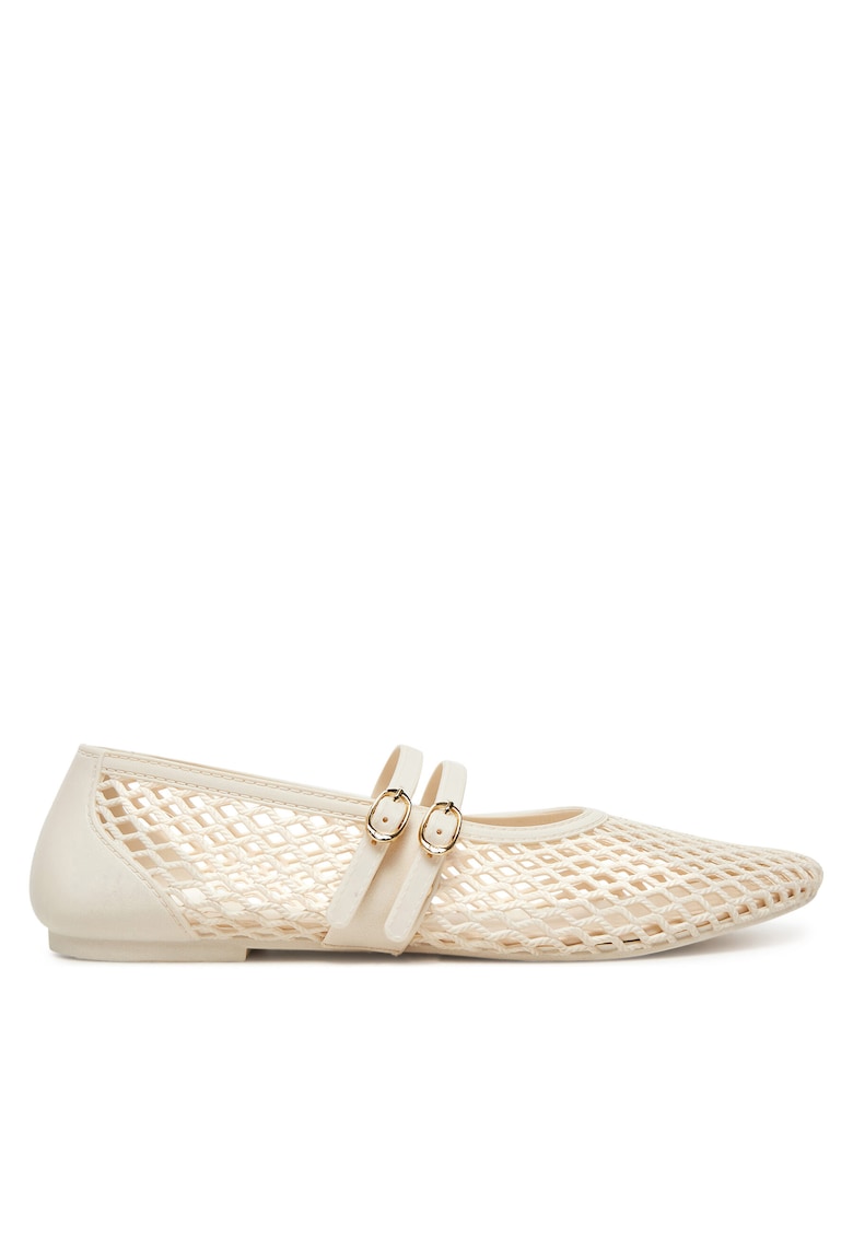 Balerini dama - textil - bej