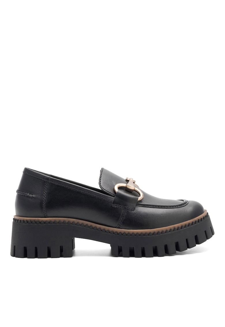 Mocasini dama - piele naturala - negru