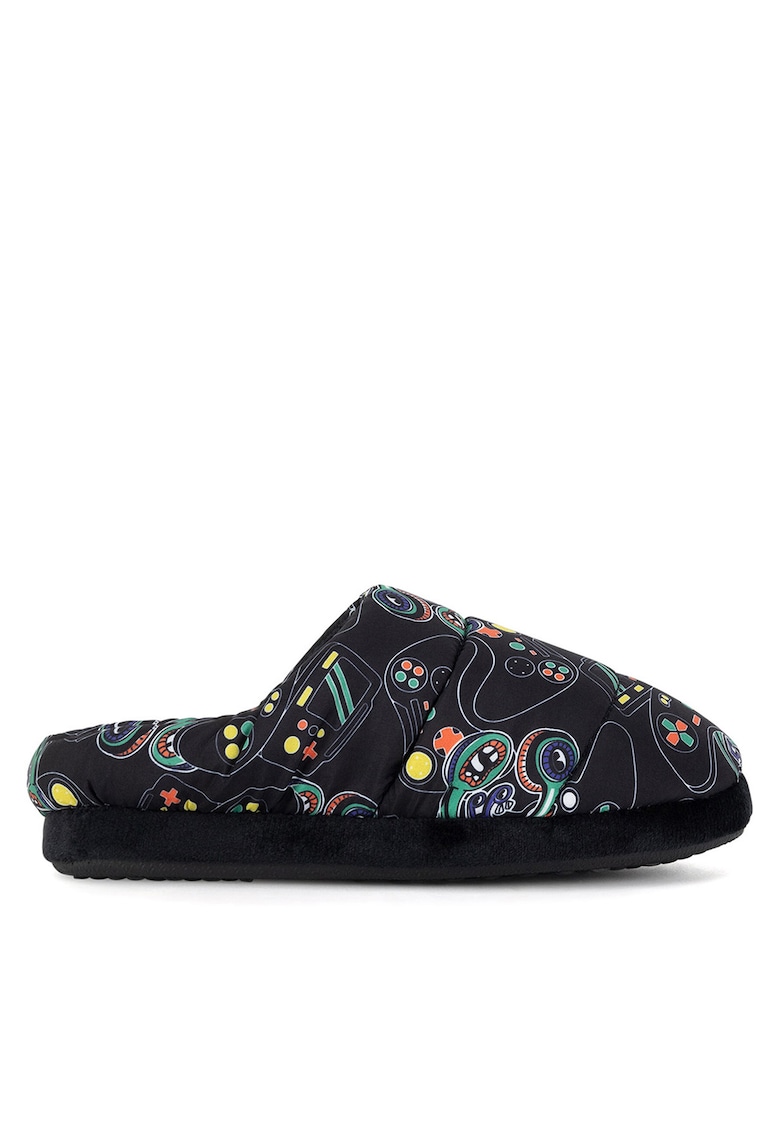 Action boy Papuci de casa pentru baieti P3141001K - Textil - Negru