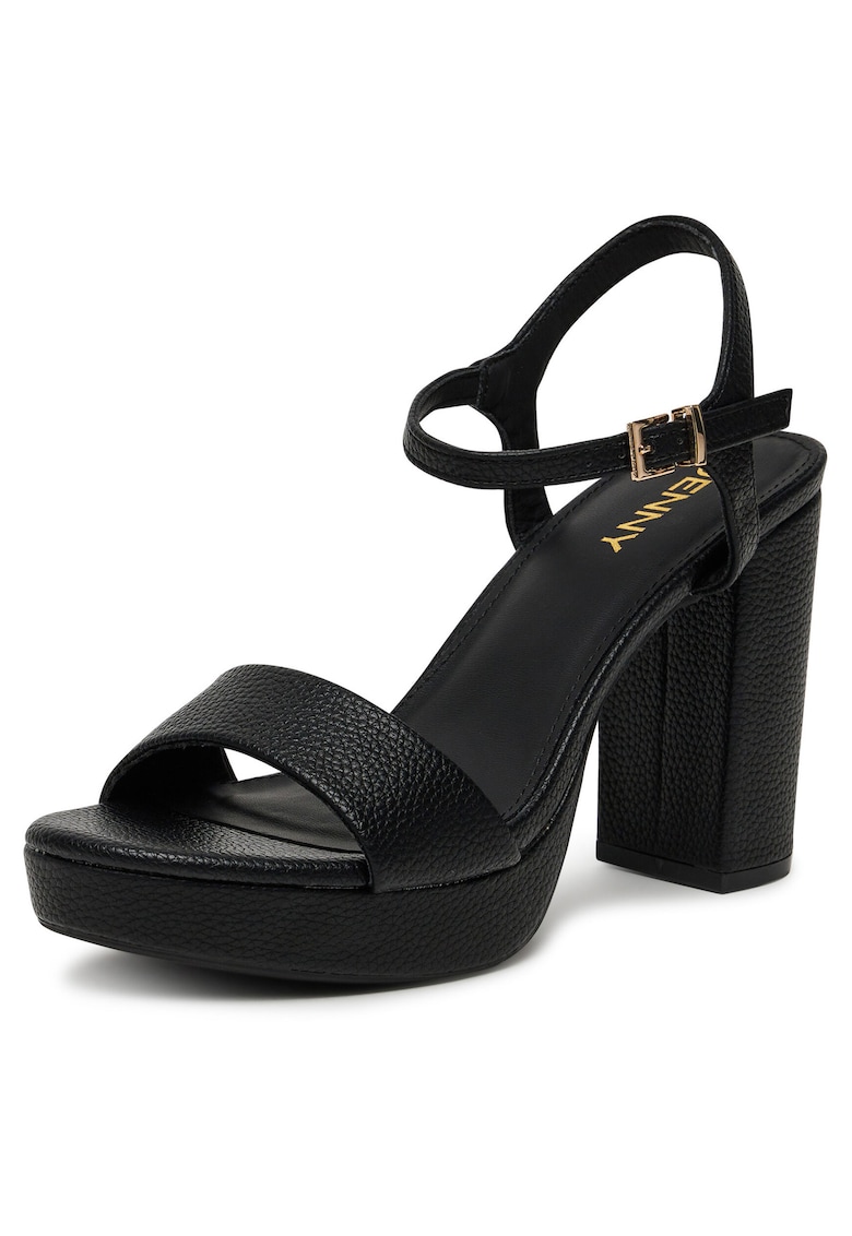 Sandale dama - negru - textil -