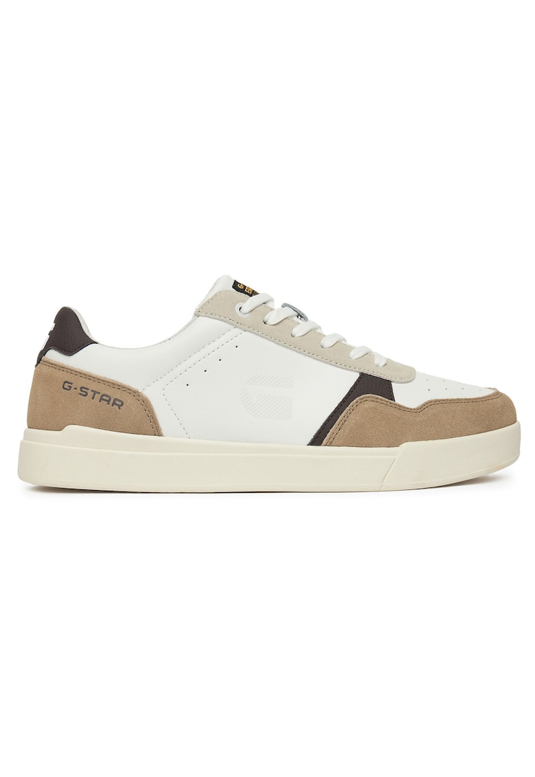 Tenisi barbati - V5-10502 - piele naturala - alb