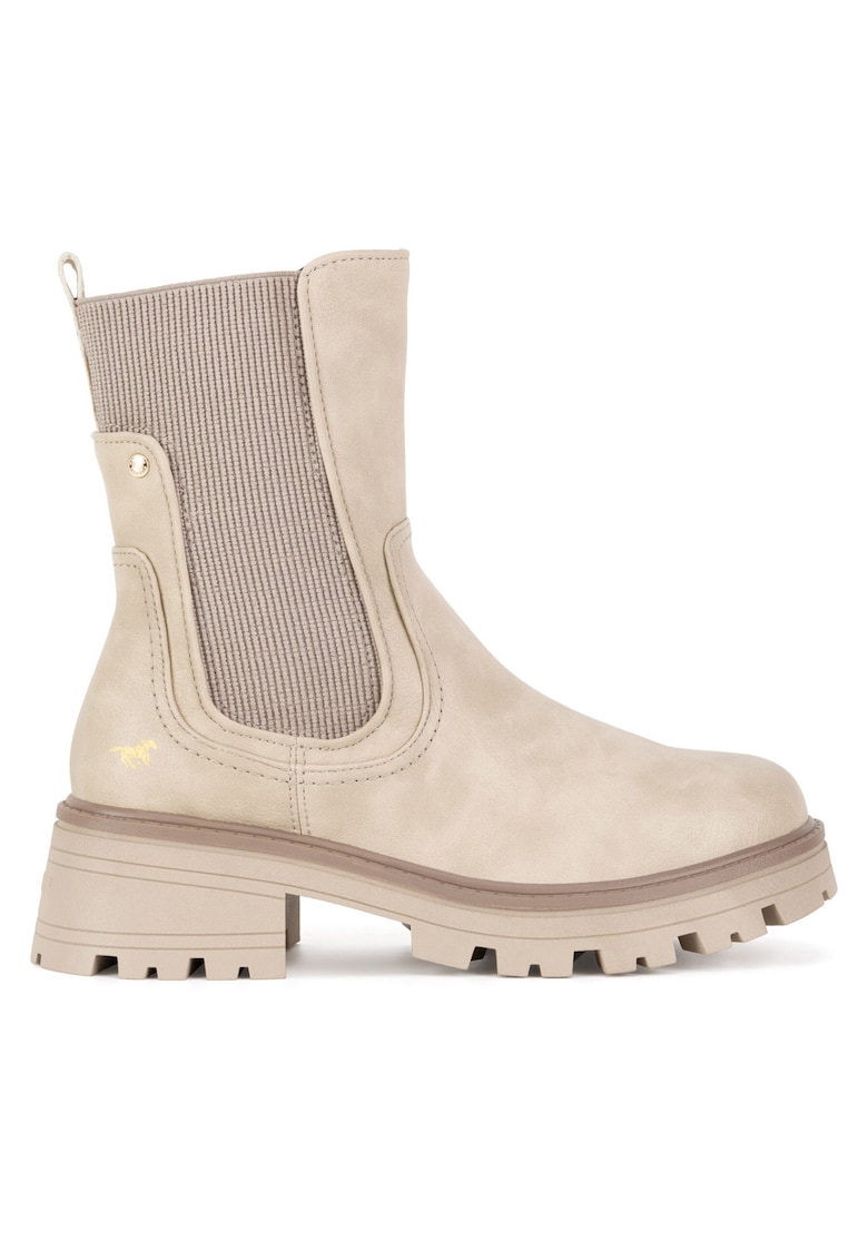 Botine dama 1469-501 - Textil - Bej