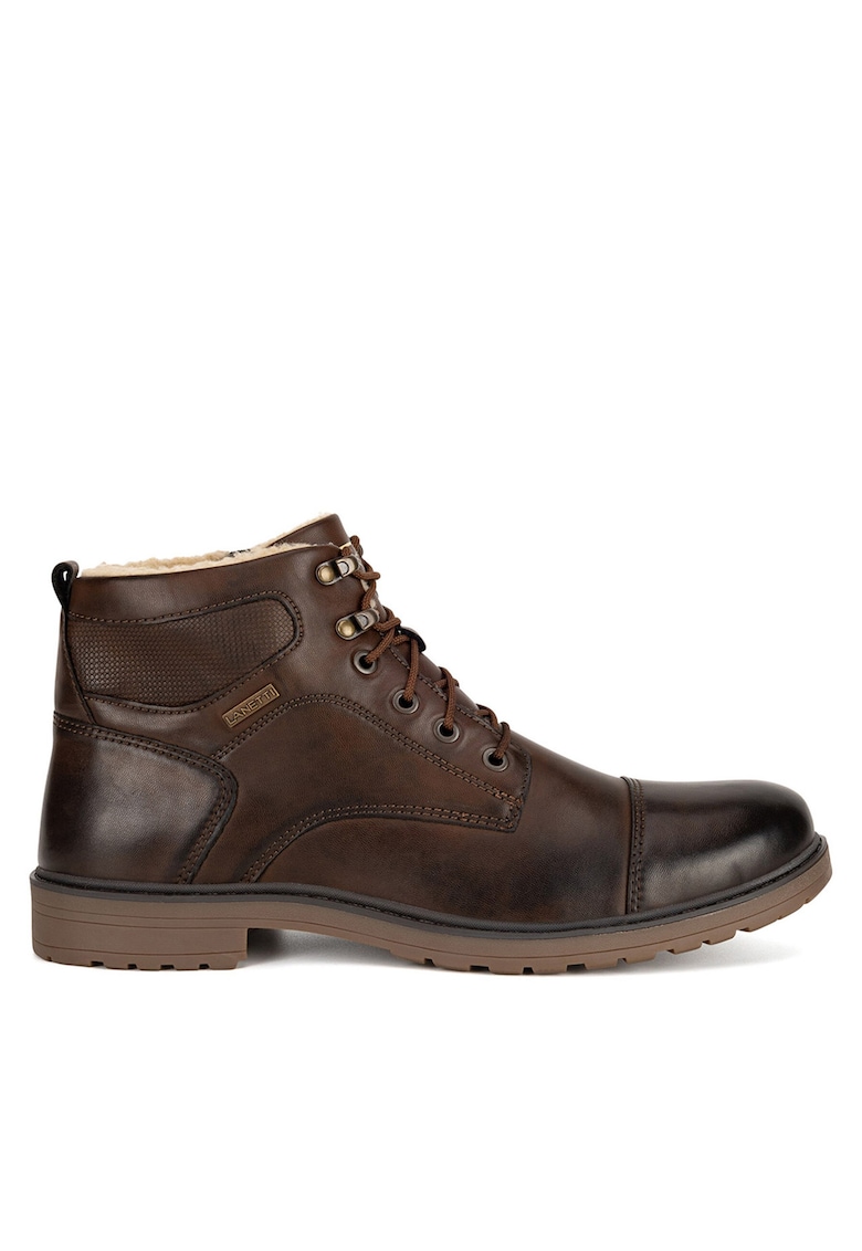 Ghete barbati - MBS-6997-10 - maro - tesatura