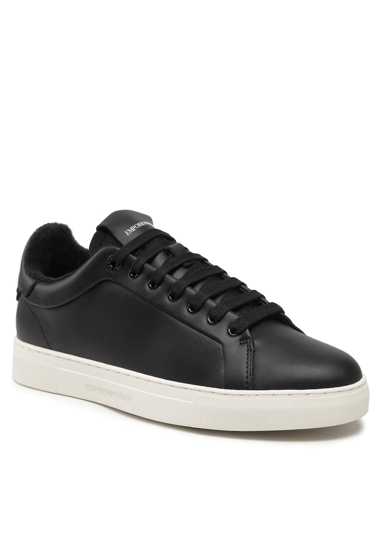 Tenisi de barbati piele naturala - negru - X4X598