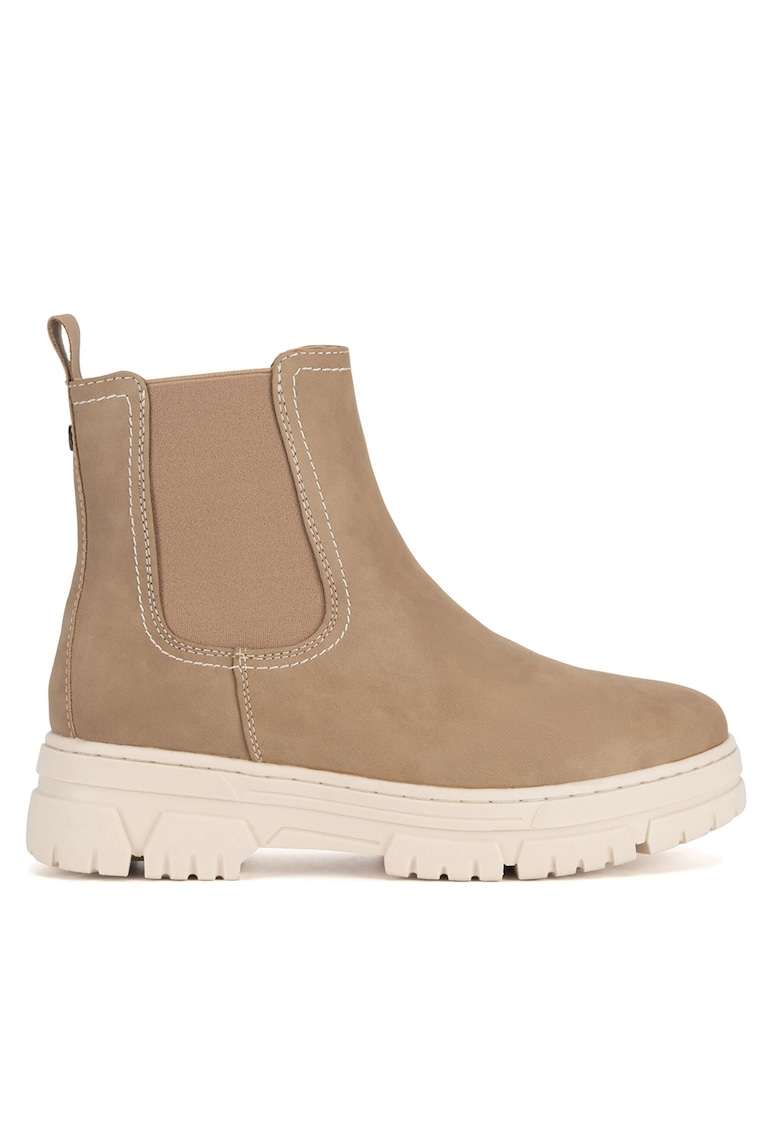 Botine dama - WS6385-01 - bej - material sintetic