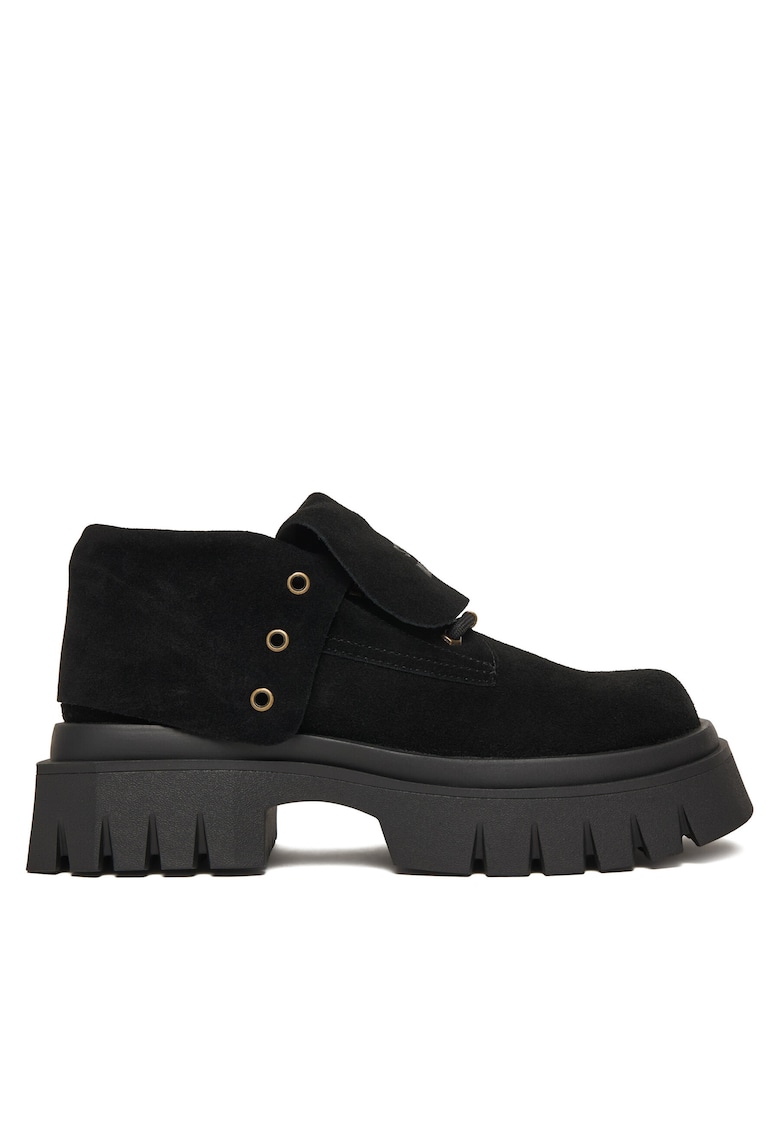 Botine dama SM11004796 - Textil - Negru -