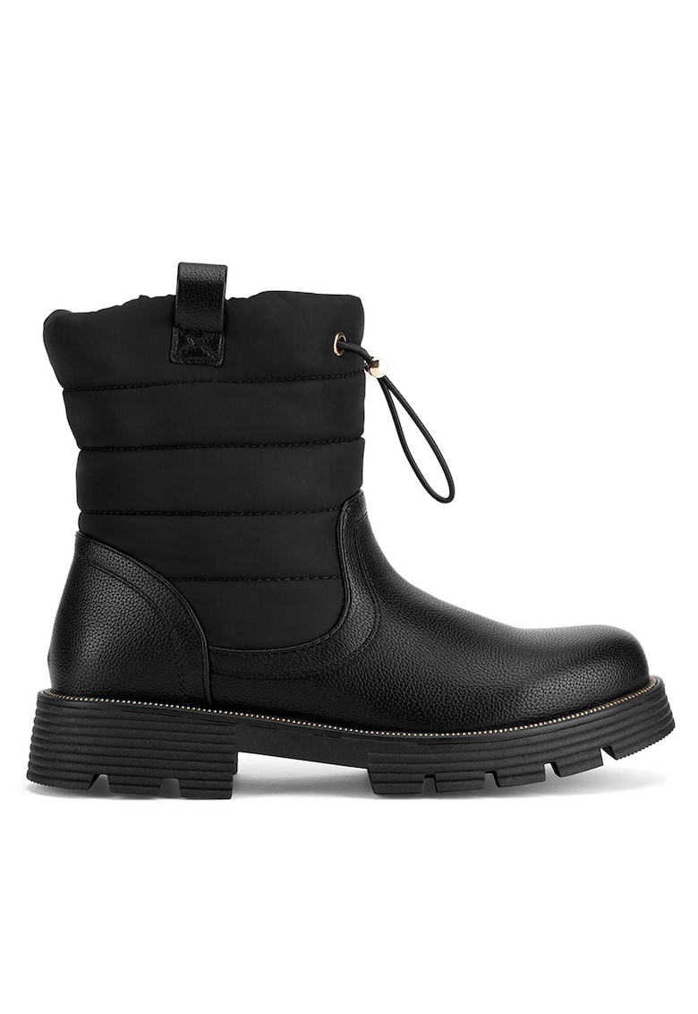 Ghete pentru fete - textil - negru