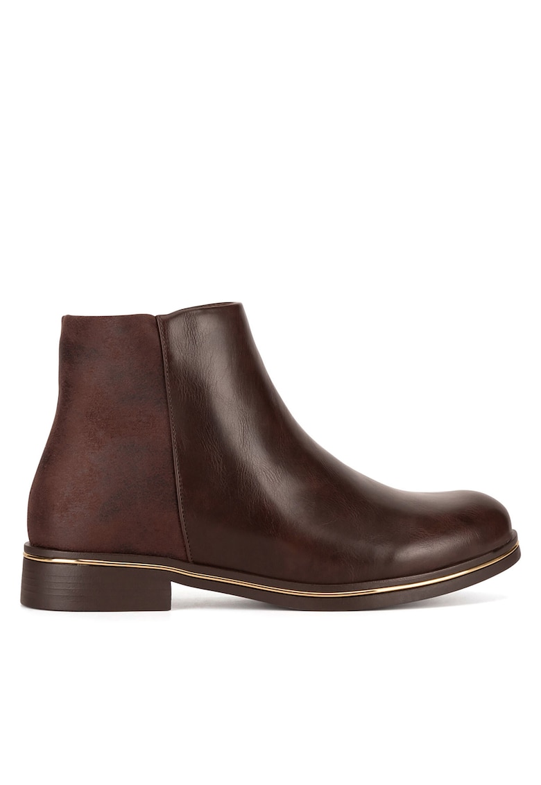 Botine dama WS6517-01 - maro - sintetic -