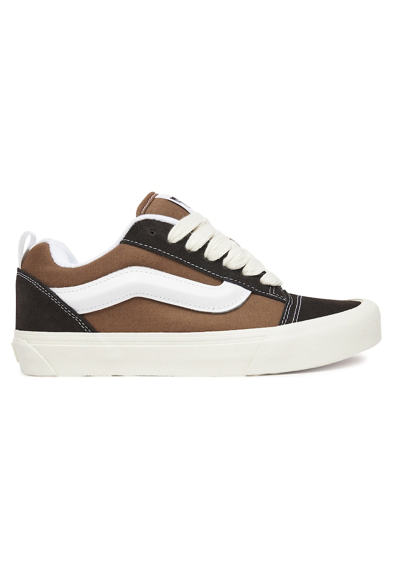 Tenisi unisex Knu Skool VN000D22BW - piele naturala - maro/negru