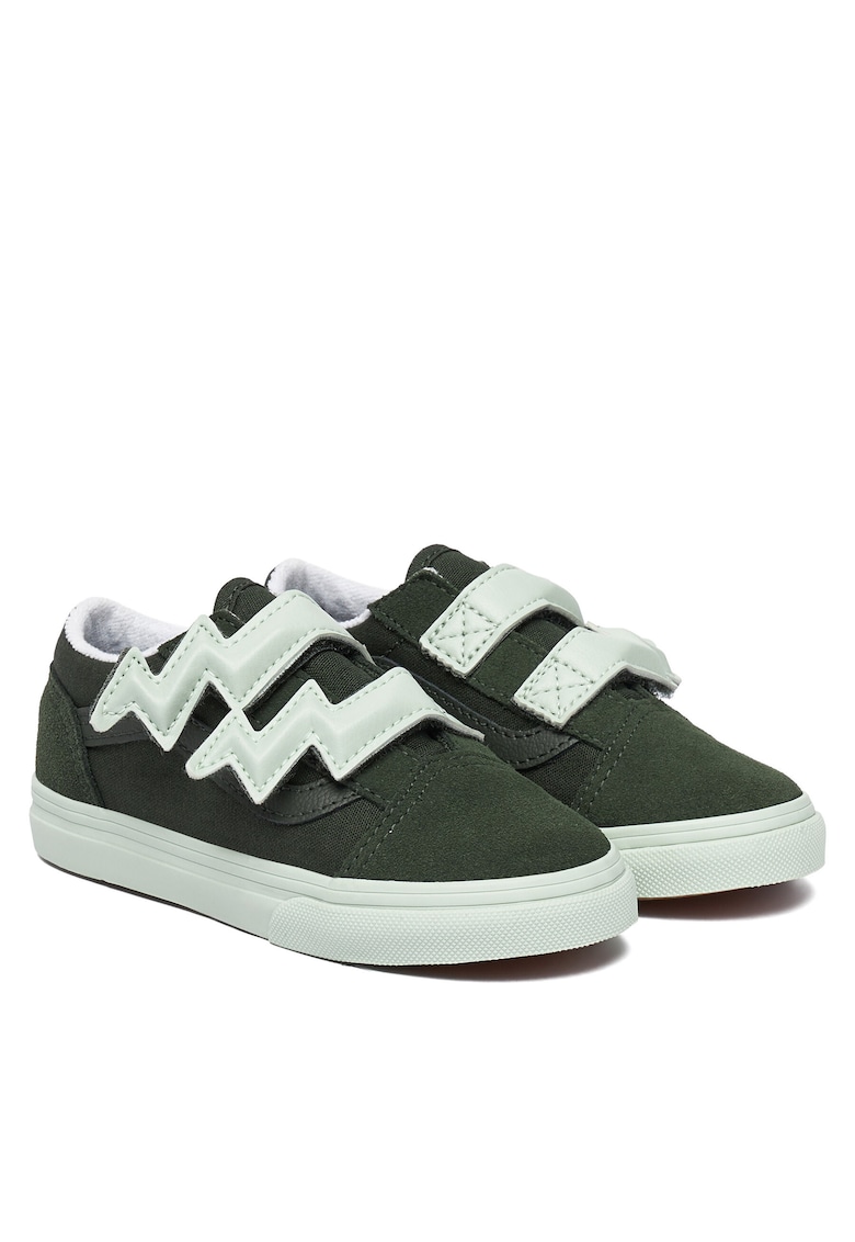 Pantofi copii - baieti - model Dried Kelp - verde - piele naturala