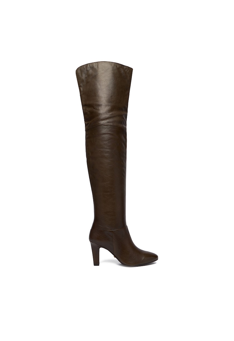 Cizme dama - kaki - piele naturala -