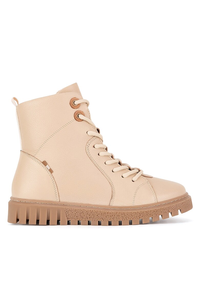 Ghete dama WI32-FATIMA-01 - Piele naturala - Bej