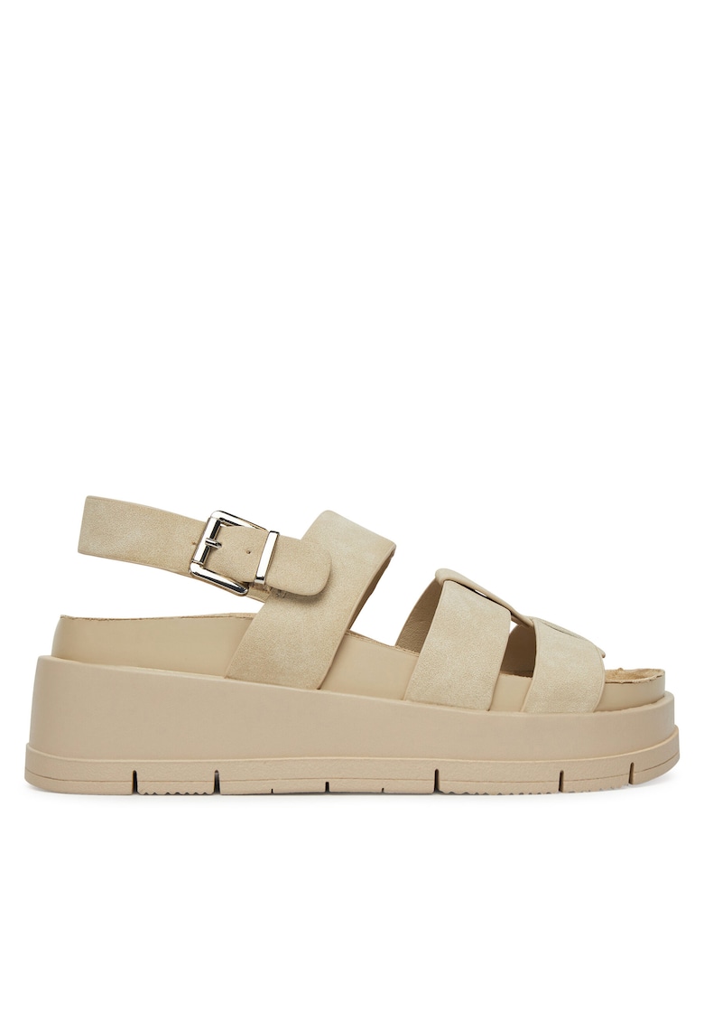 Sandale dama - piele ecologica - bej - Bej