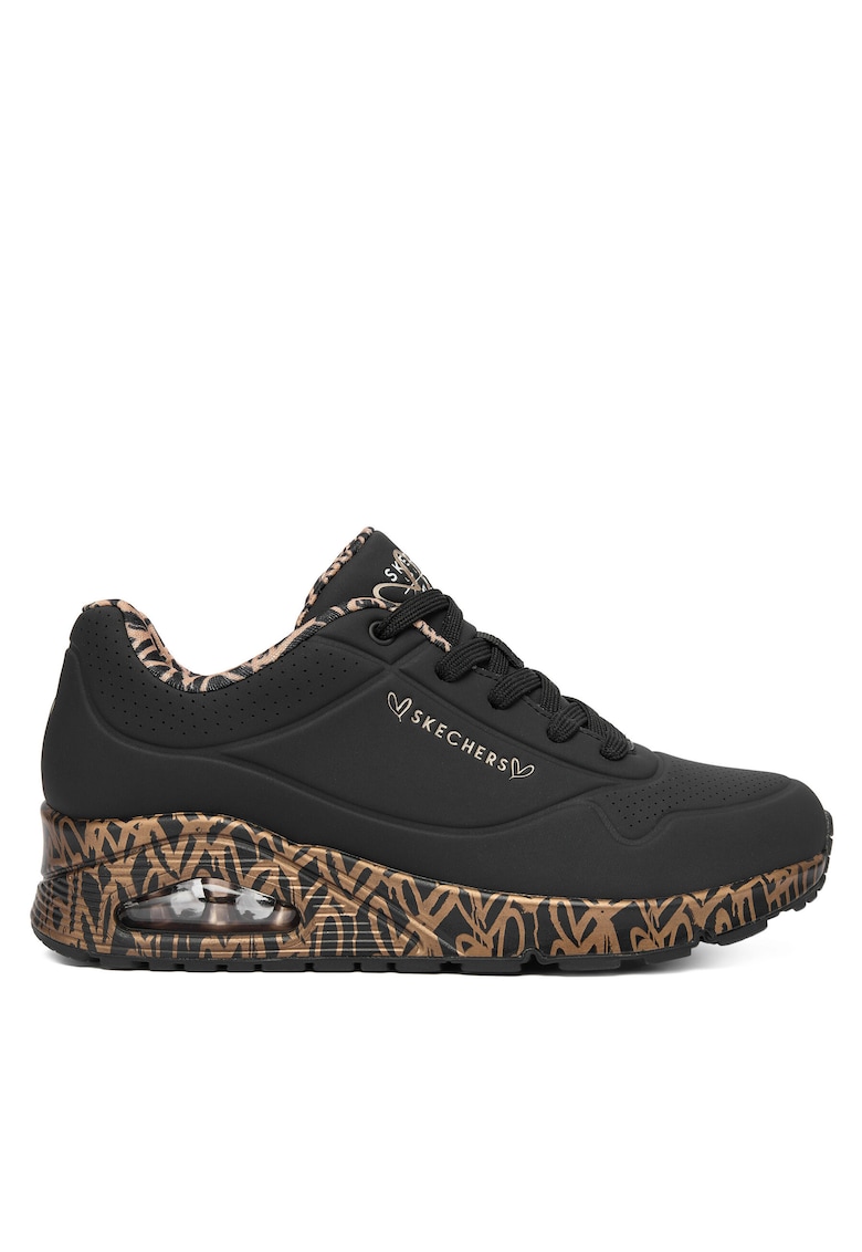Pantofi sport dama model Uno 155506 - negru - piele ecologica -