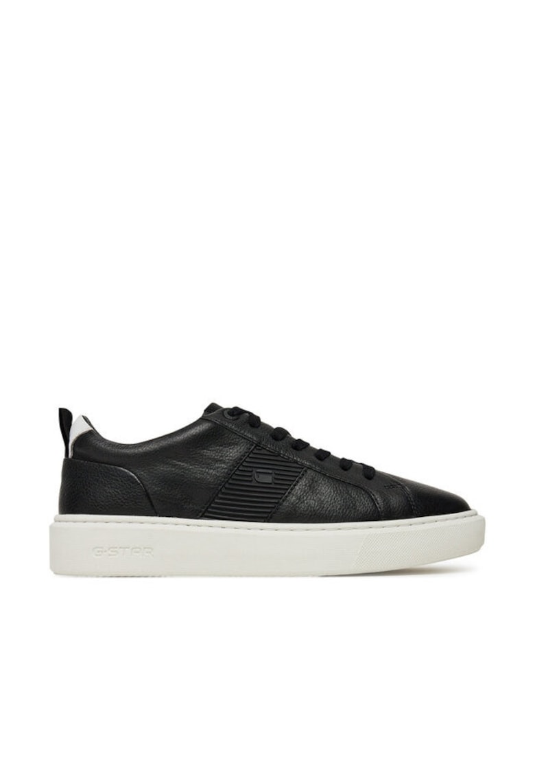 Tenisi barbati - Raw - piele naturala - negru - Negru