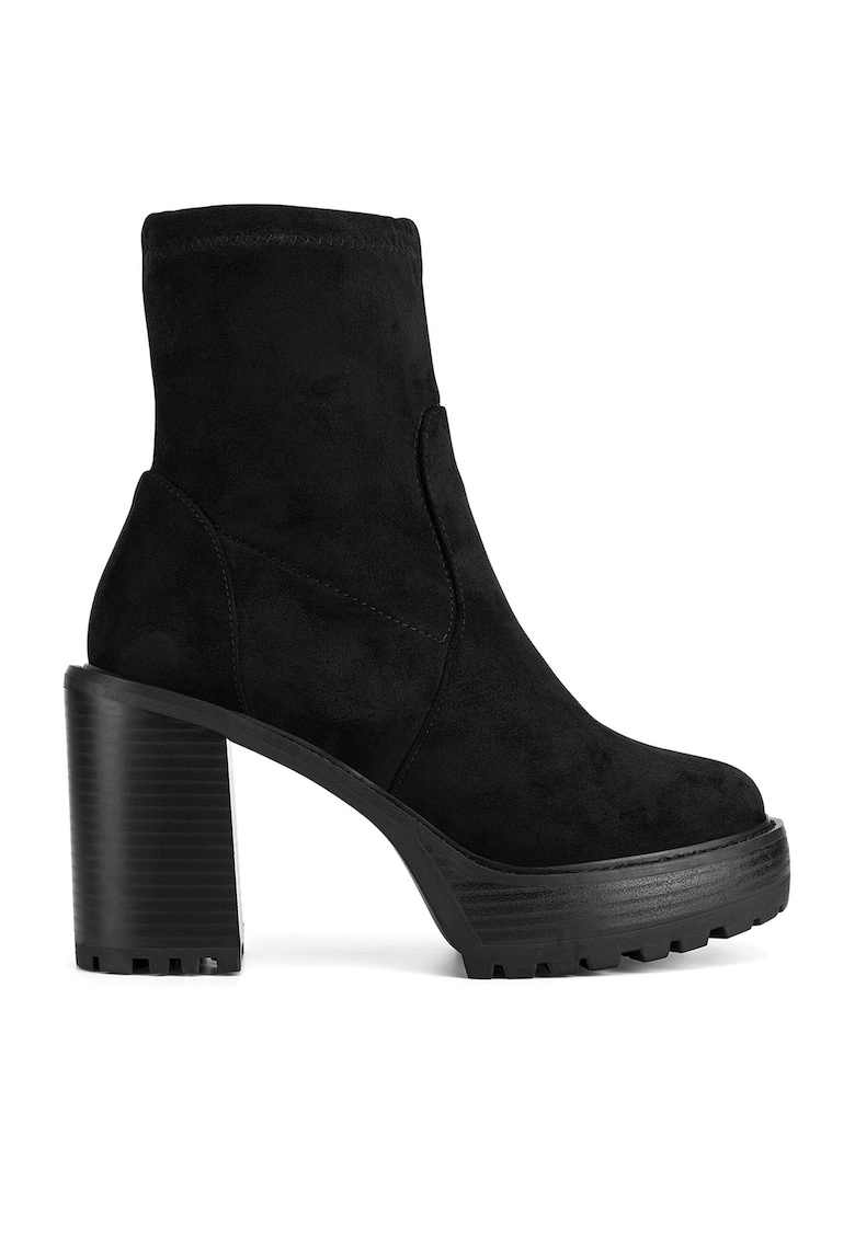 Botine dama WFA3375-1 - Textil - Negru