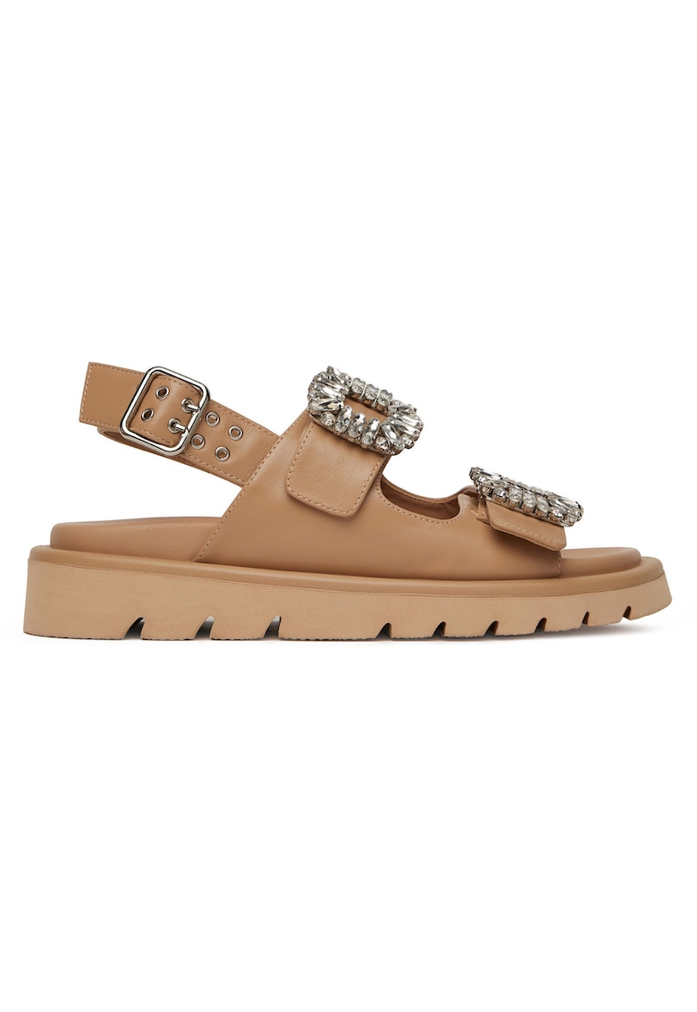 Sandale dama - SNOWDROP-I75-563 - bej - piele naturala