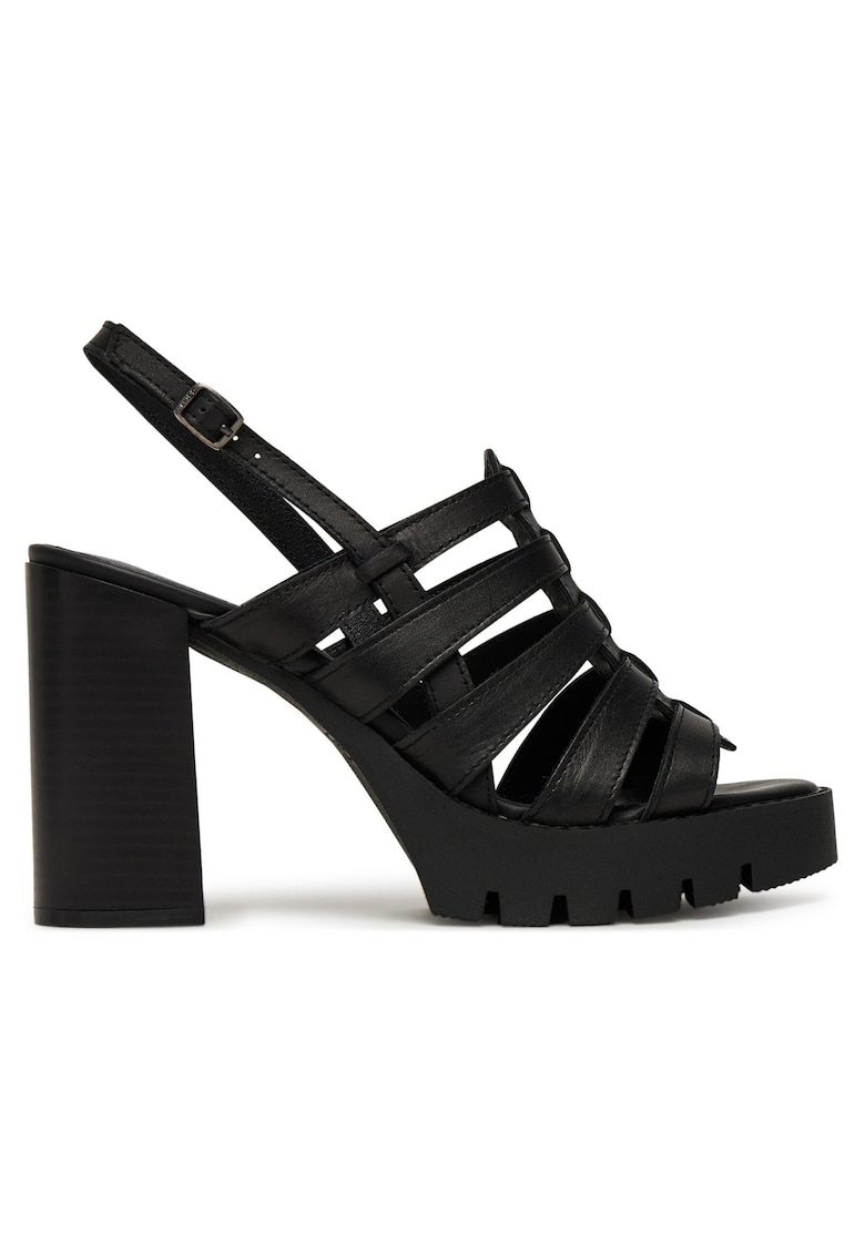 Sandale dama - piele naturala - Negru