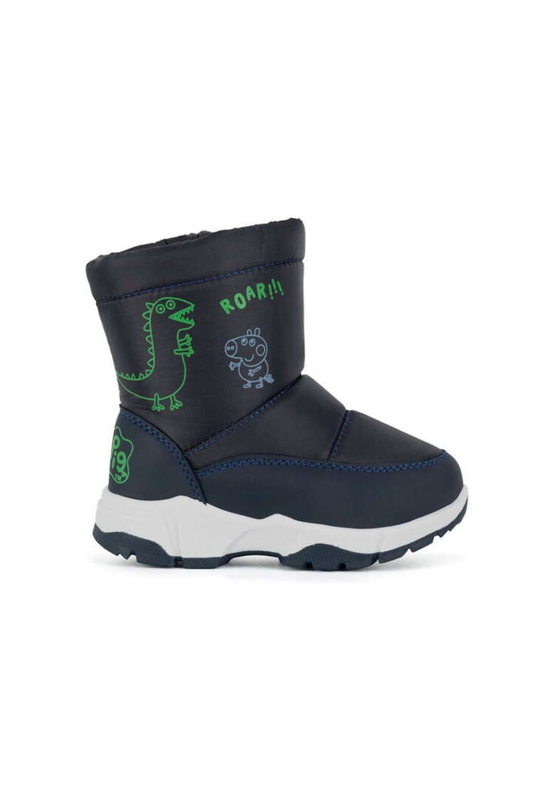 Cizme sport baieti - textil - bleumarin