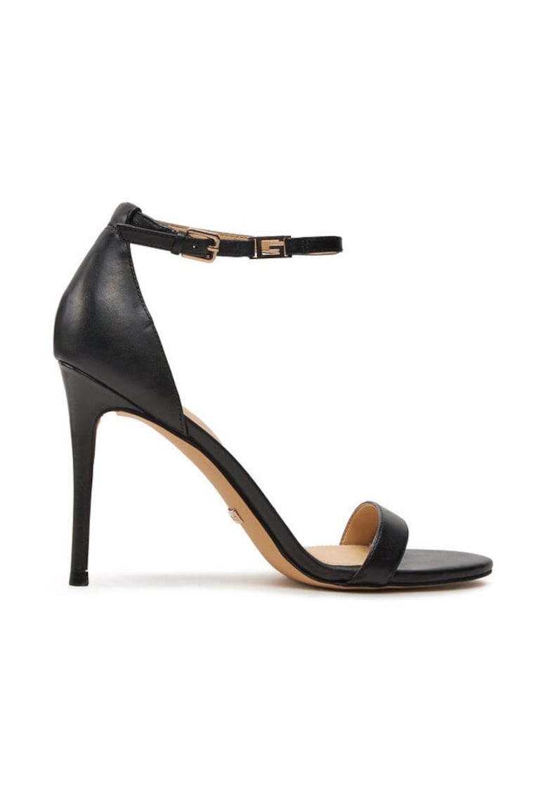 Sandale dama - piele naturala - negru -