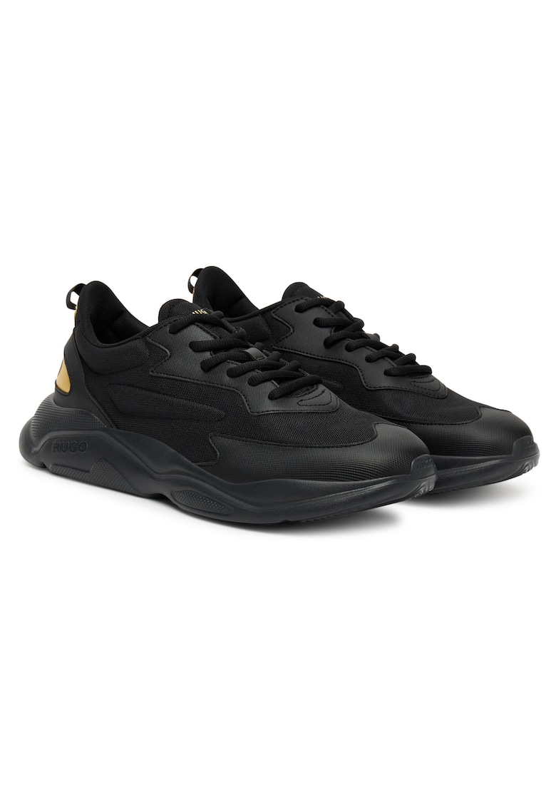 Pantofi sport barbati model Black 007 - culoare negru - tesatura