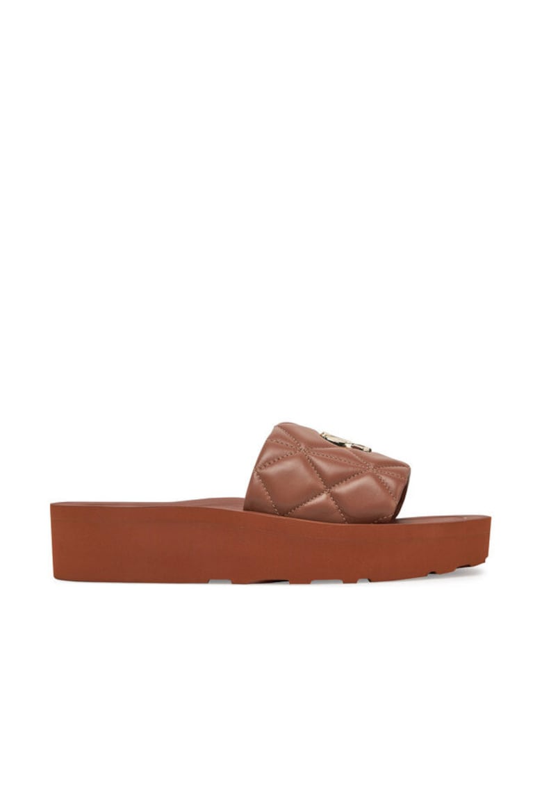 Slapi - Caramel - piele naturala - pentru femei