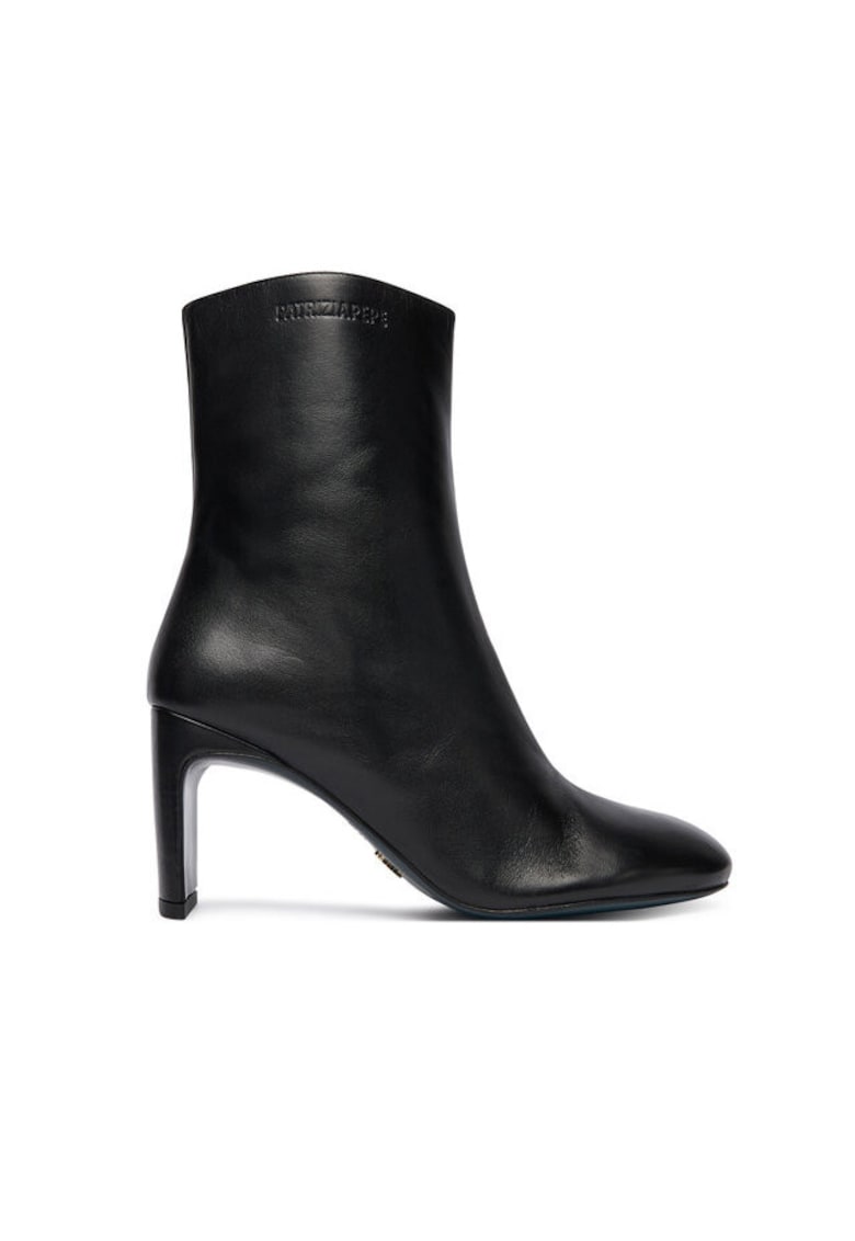 Botine dama K103 2Y0036 L048 K103 - Piele naturala - Negru