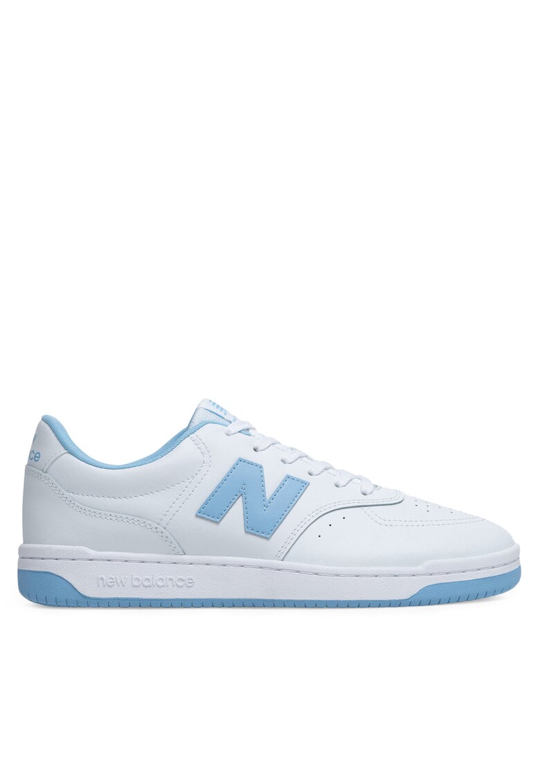 Pantofi sport barbati - BB80BLU - piele naturala - alb