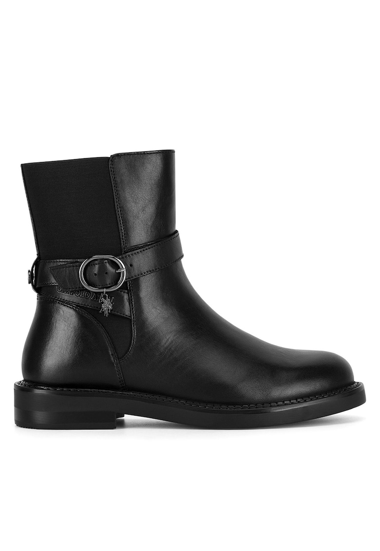 Botine dama - piele naturala - negru -