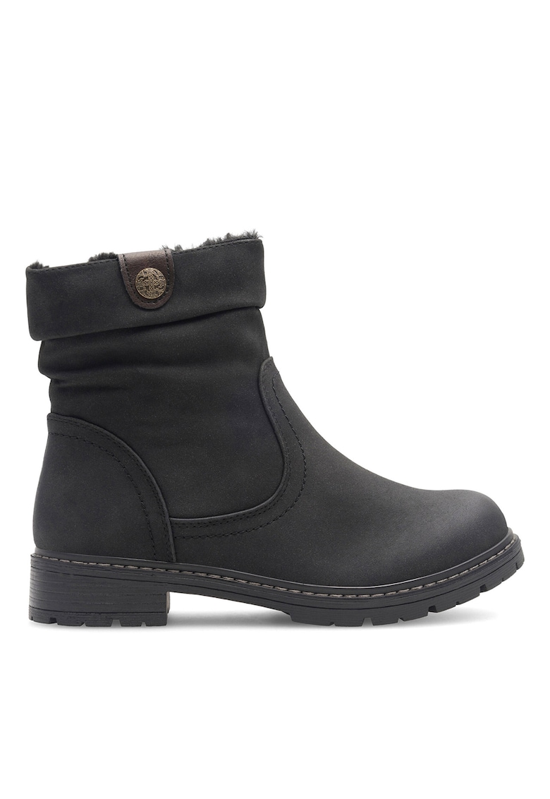 Botine dama H221008 - negru - piele ecologica