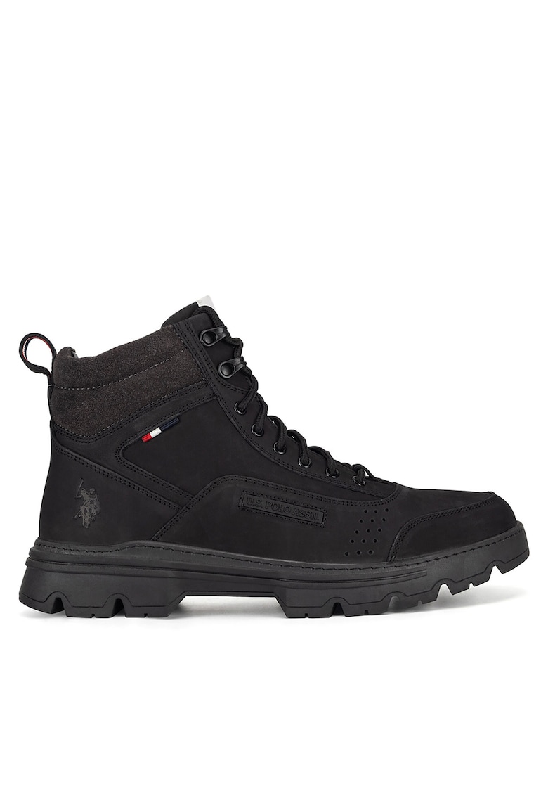 Ghete barbati - JAMIE001M/DL1 - piele naturala - negre