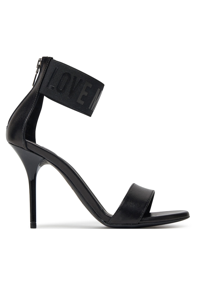 Sandale dama - piele naturala - negru -
