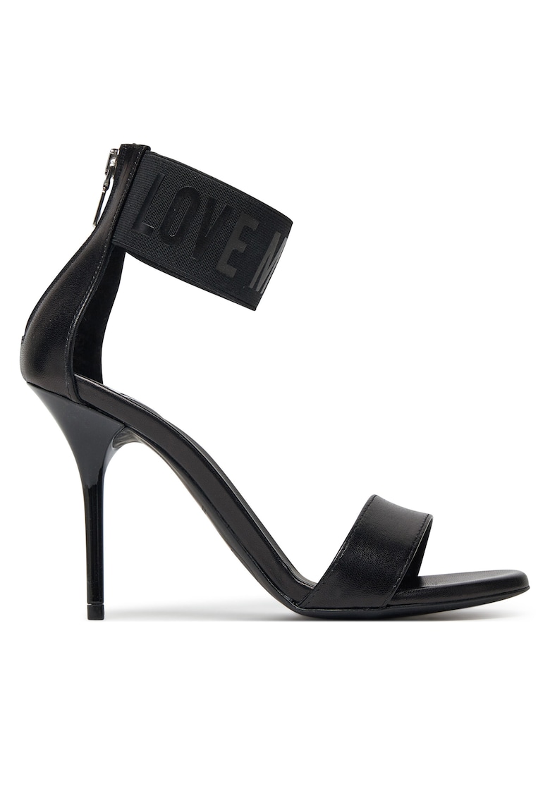 Sandale dama - piele naturala - negru -
