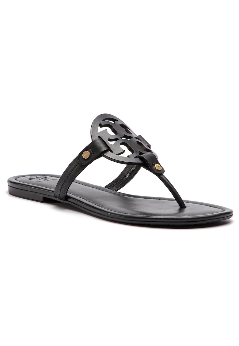 Slapi dama - piele naturala - negru - Negru