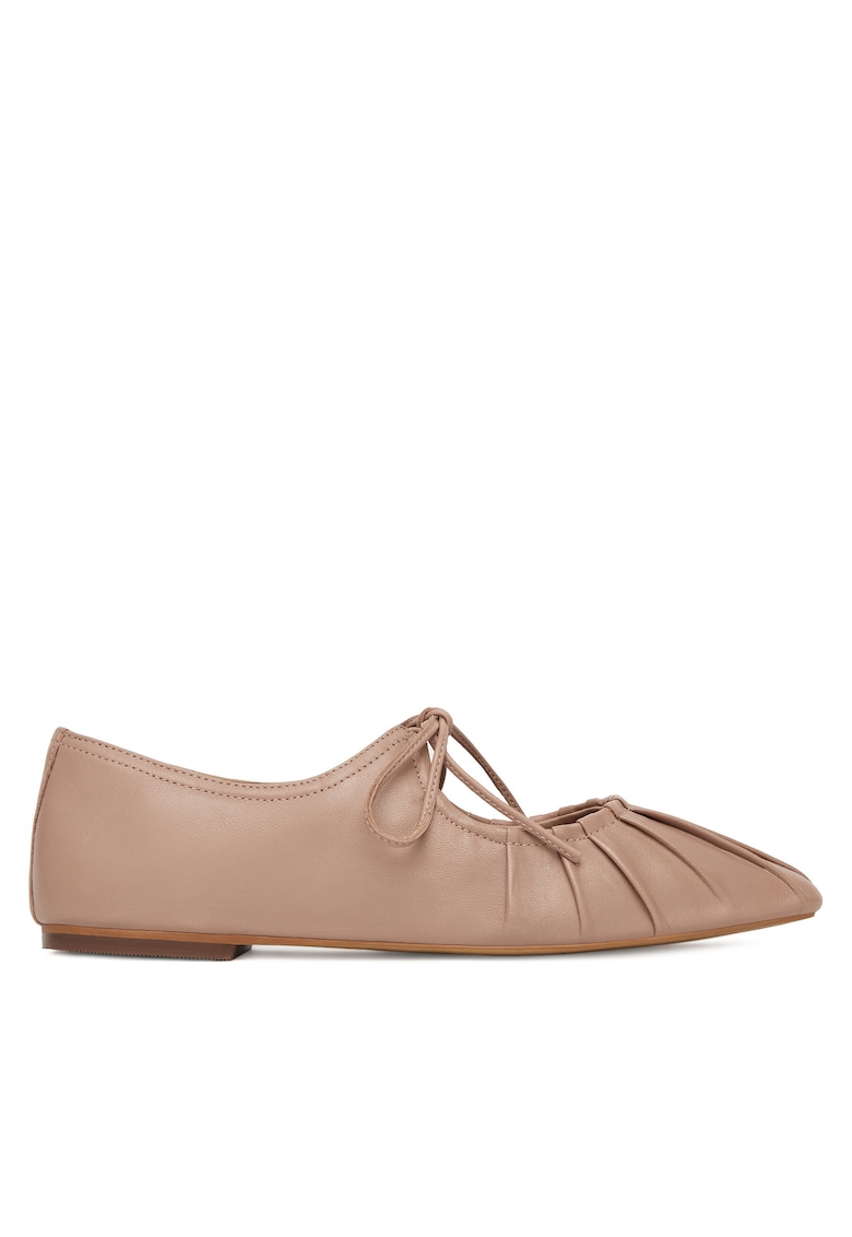 Balerini din piele naturala - Bej